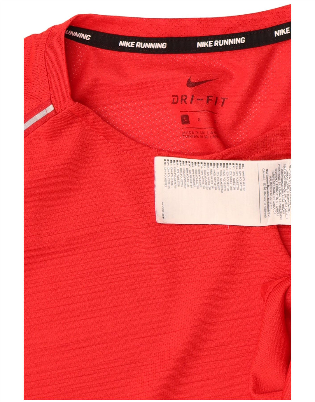 Мужская футболка Nike Dri Fit, большой красный полиэстер