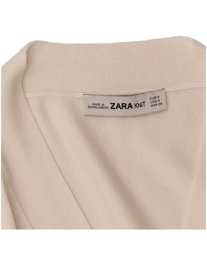 Женский кардиган Zara UK 14, средний белый