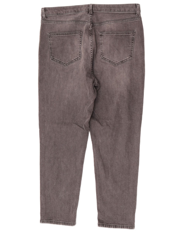 Женские прямые джинсы Marks & Spencer UK 14, большие W32 L26, черный хлопок