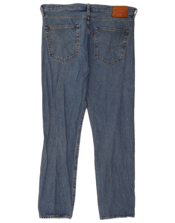 Мужские прямые джинсы Levi's 501 W36 L32 синие, хлопок
