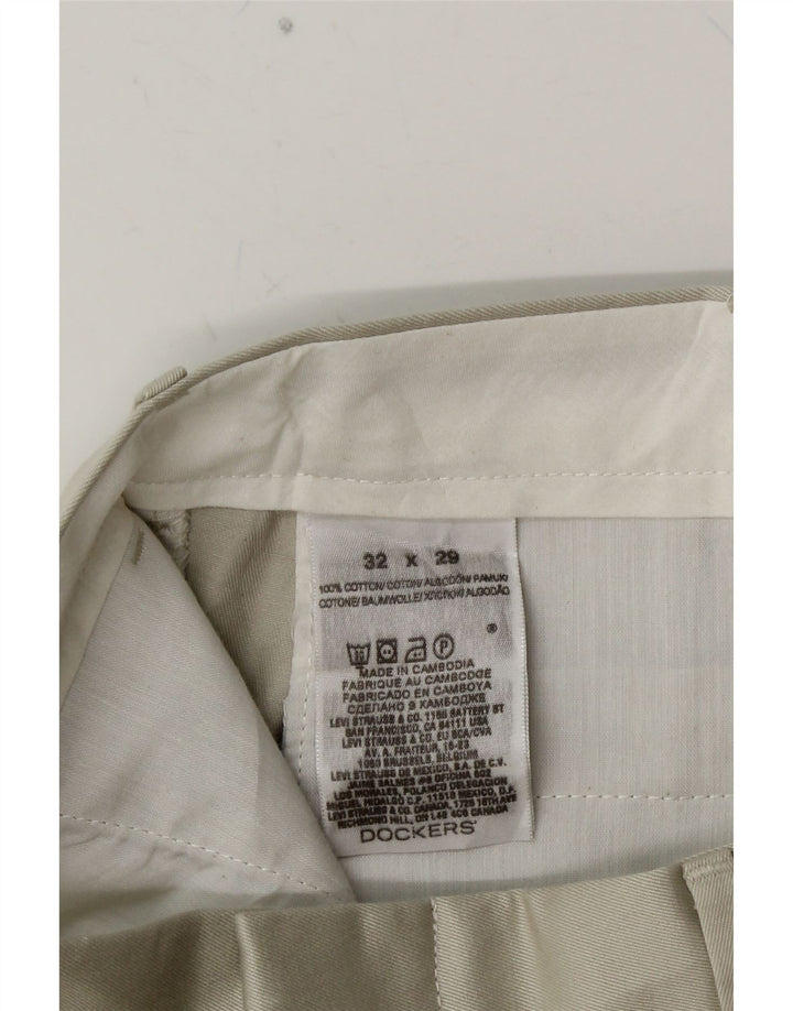 Мужские брюки-чиносы DOCKERS W32 L29, серый хлопок