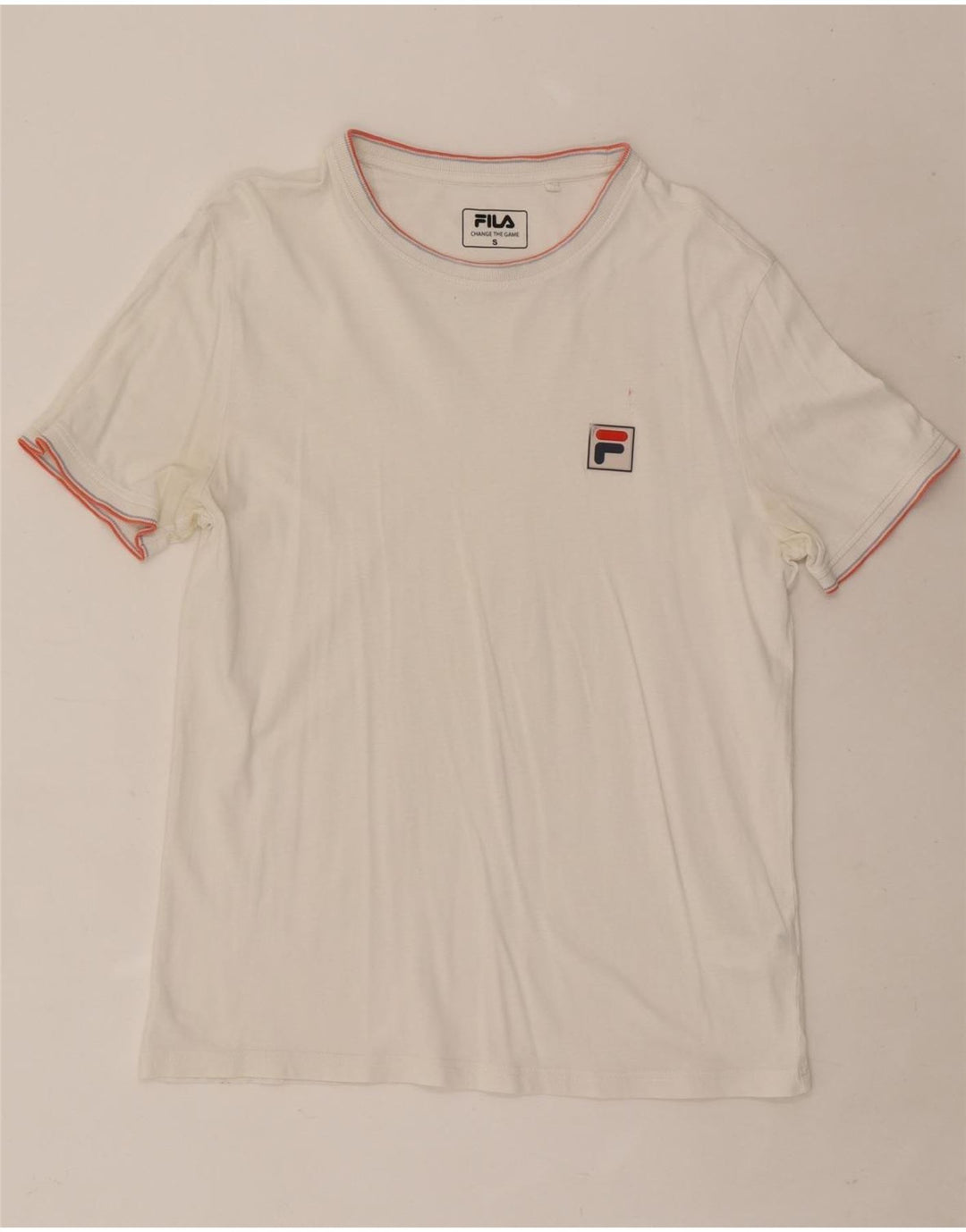 Fila Мужская футболка из хлопка в мелкую белую полоску