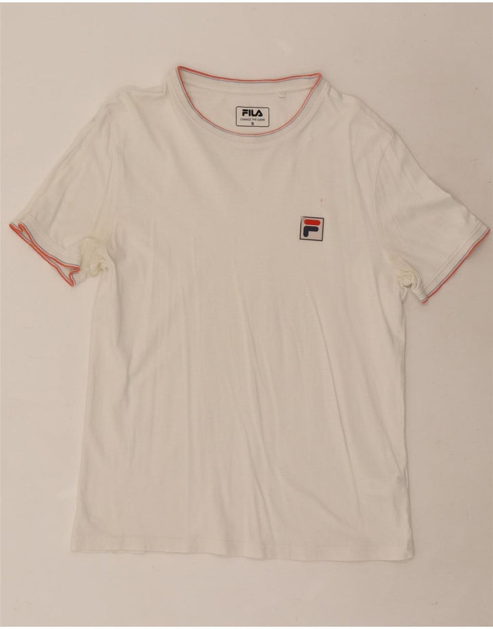 Fila Мужская футболка из хлопка в мелкую белую полоску