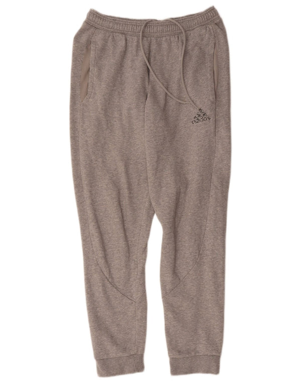 Женские спортивные брюки Adidas Joggers UK 14, хлопок среднего серого цвета