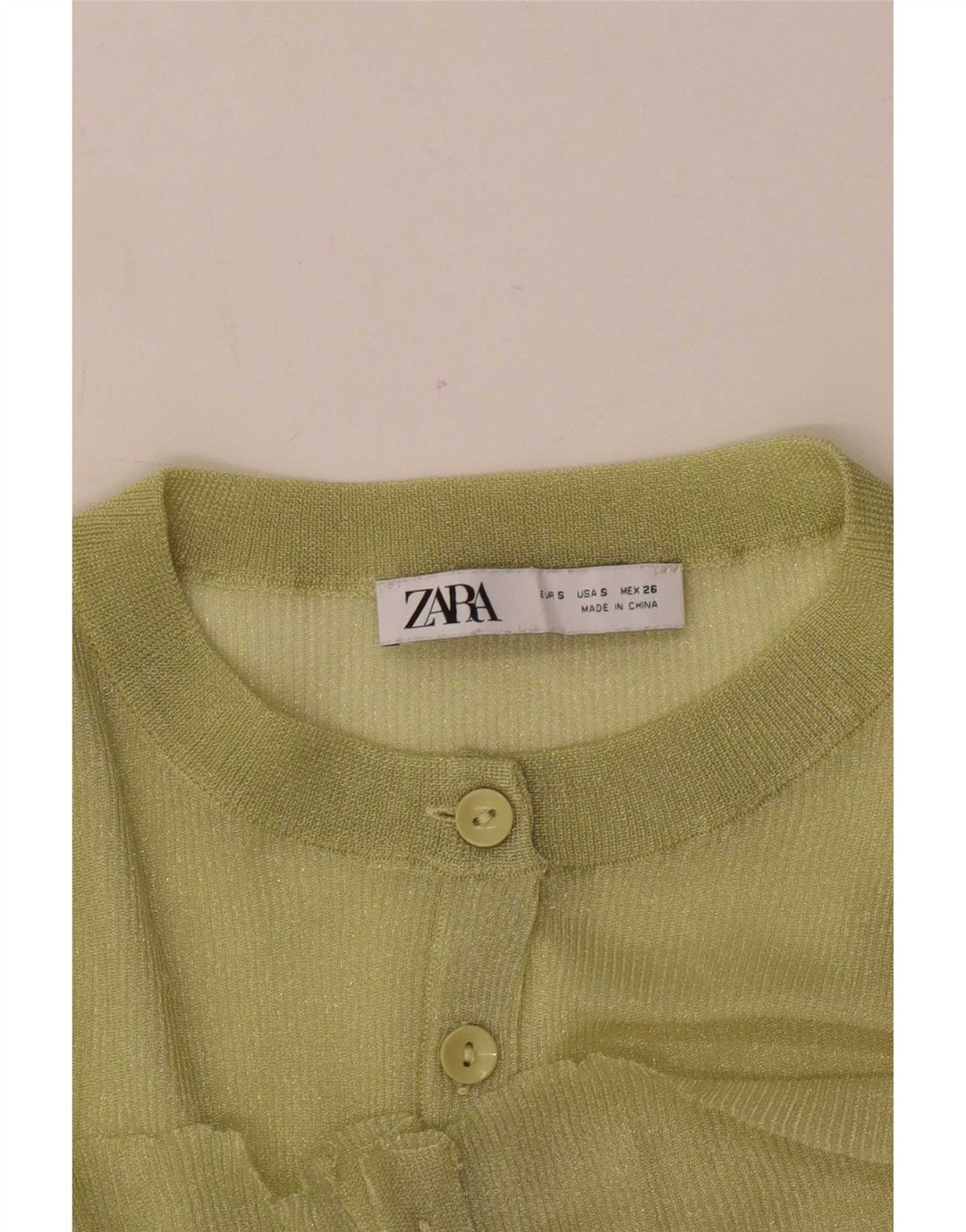 Женский свитер-кардиган оверсайз Zara UK 10, маленький зеленый