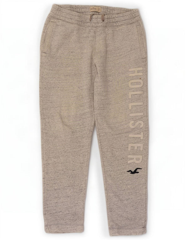Мужские спортивные брюки Hollister с рисунком, средний серый хлопок с крапинками