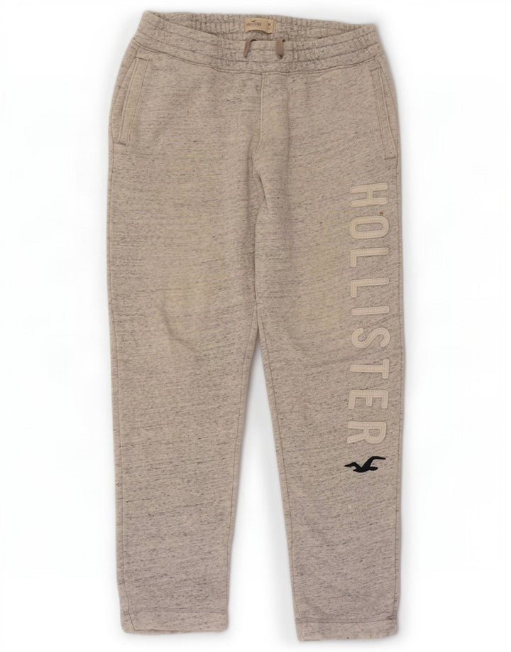 Мужские спортивные брюки Hollister с рисунком, средний серый хлопок с крапинками
