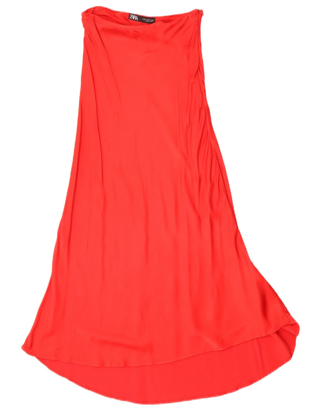 ZARA Womens Maxi Skirt XS W24  Red Viscose