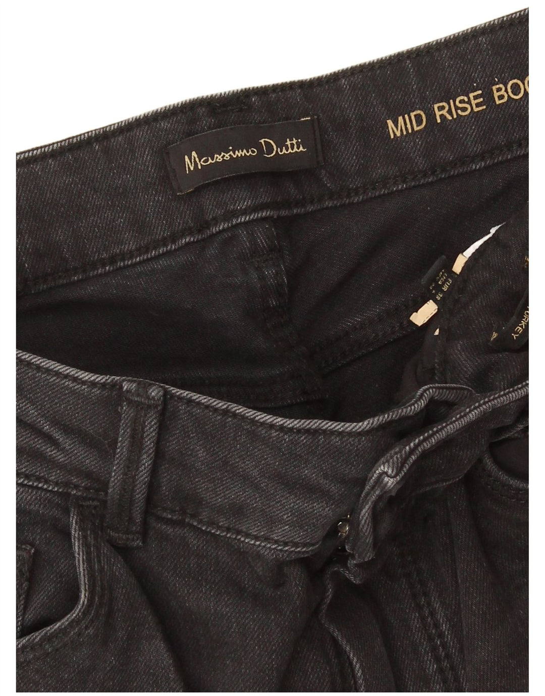 Женские джинсы Bootcut со средней посадкой Massimo Dutti EU 38 Small W28 L32 Серые