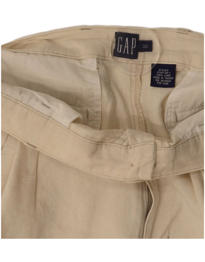 Женские шорты чинос GAP с завязками W30, средний белый лен