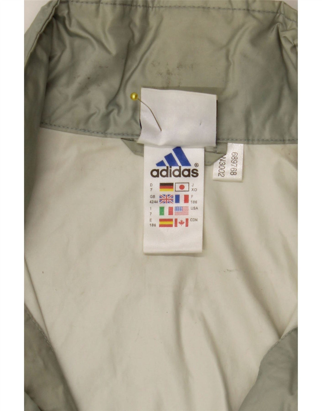 Мужская куртка-дождевик Adidas с капюшоном UK 42/44, большой зеленый полиамид