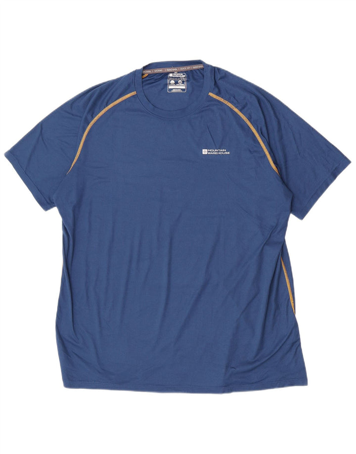 Мужская футболка Mountain Warehouse Top 2XL, синяя, полиэстер
