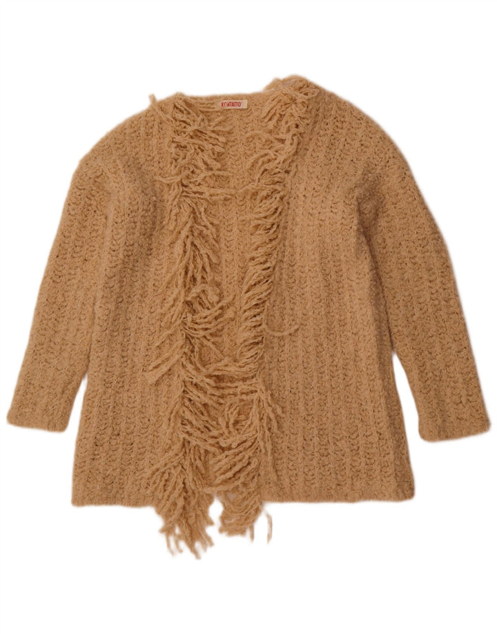 Женский открытый кардиган Kontatto UK 16, большой бежевый акрил