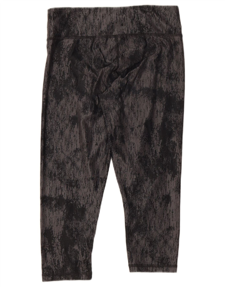 Женские капри Puma UK 10, маленькие черные тай-дай