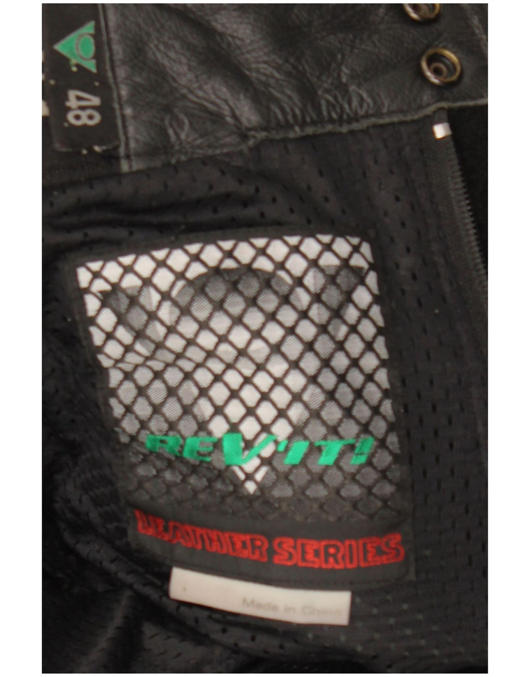 Мужские кожаные байкерские брюки Rev'it IT 48 Medium W30 L29 Черные кожаные