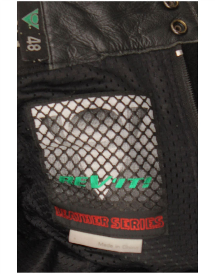 Мужские кожаные байкерские брюки Rev'it IT 48 Medium W30 L29 Черные кожаные