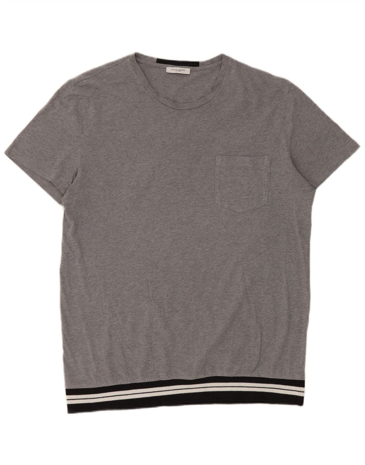 Paolo Pecora Мужская футболка Top Medium Grey Colourblock