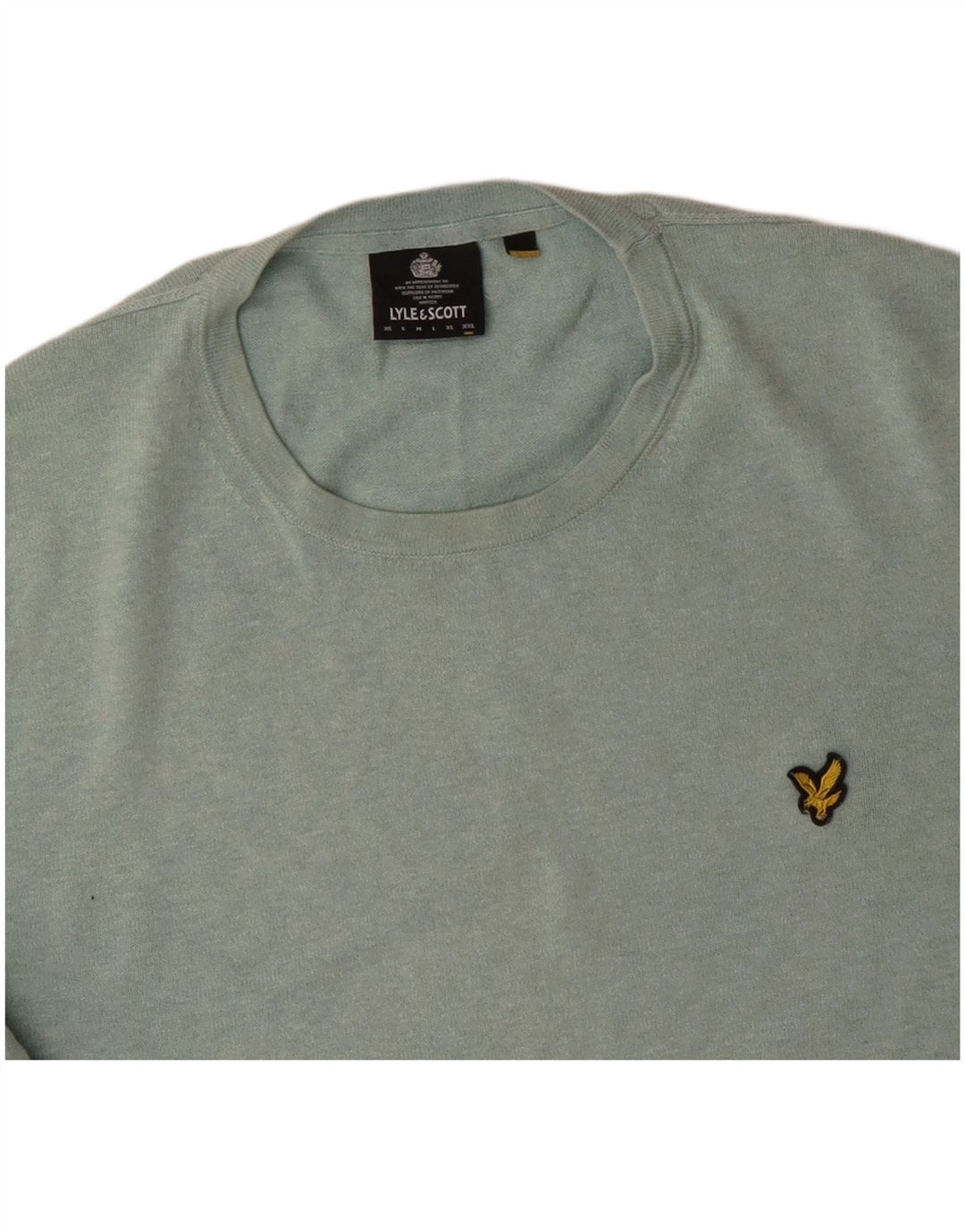 Мужской джемпер с круглым вырезом LYLE & SCOTT 2XL, зеленый хлопок