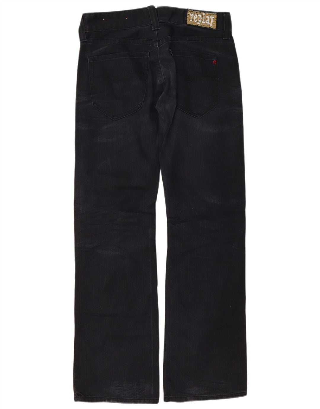 Женские джинсы Bootcut Replay W30 L32, черные, хлопковые
