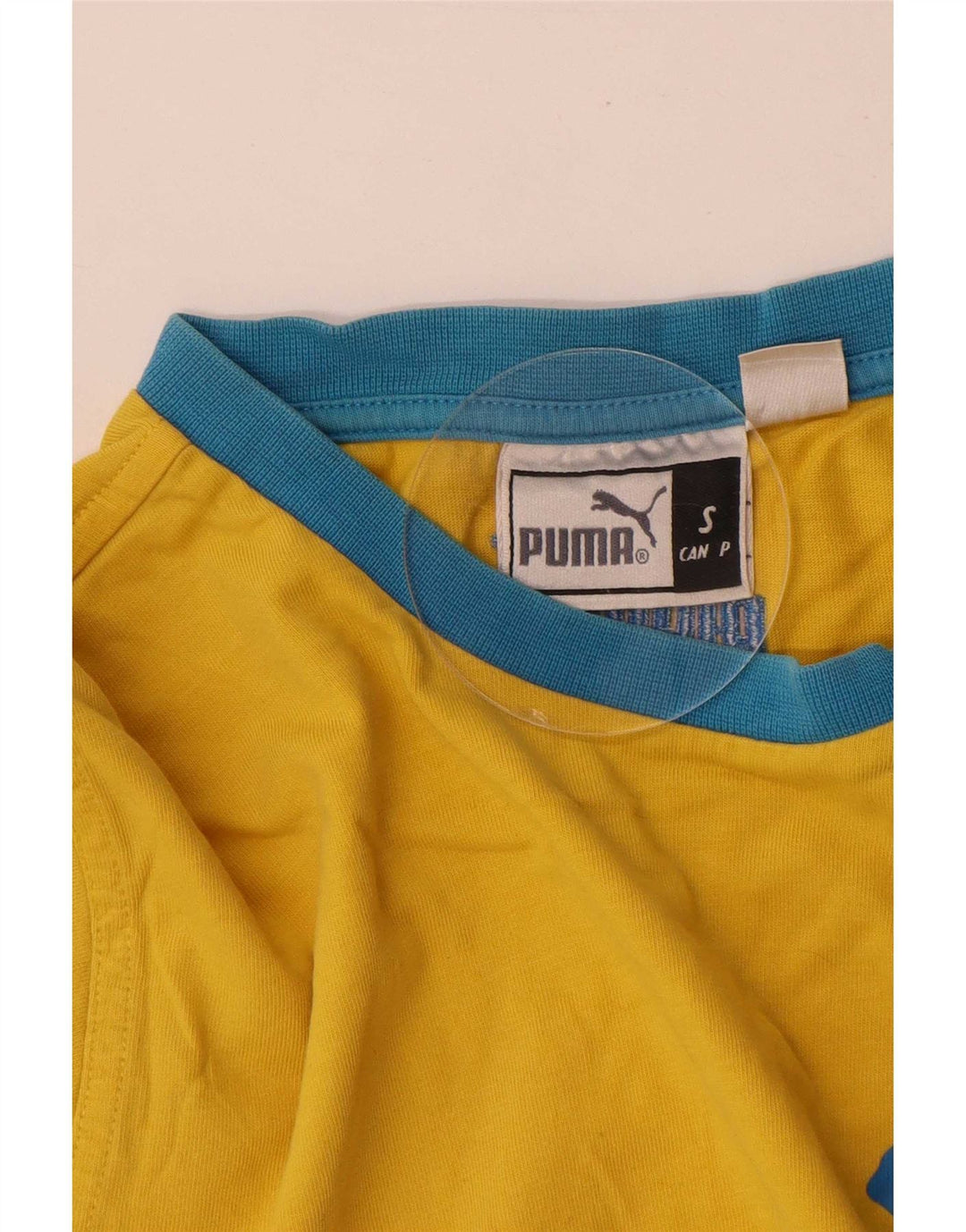 Мужская футболка с рисунком Puma, маленькая, желтая