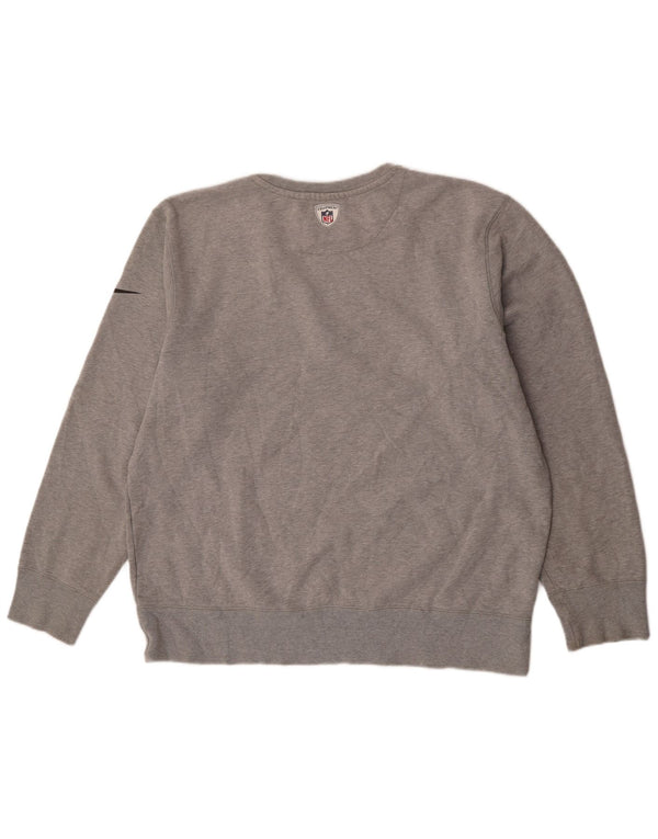 Nike Mens Cleveland Browns Graphic Sweatshirt Jumper XL Grey Cotton