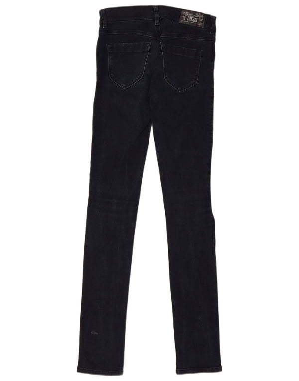 Женские супертонкие джинсы скинни DIESEL Livier с низкой талией W27 L32, темно-синие