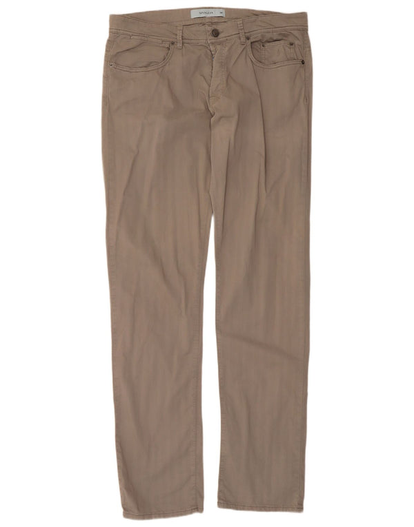 SIVIGLIA Мужские повседневные брюки Slim Fit W38 L34 Серые хлопковые