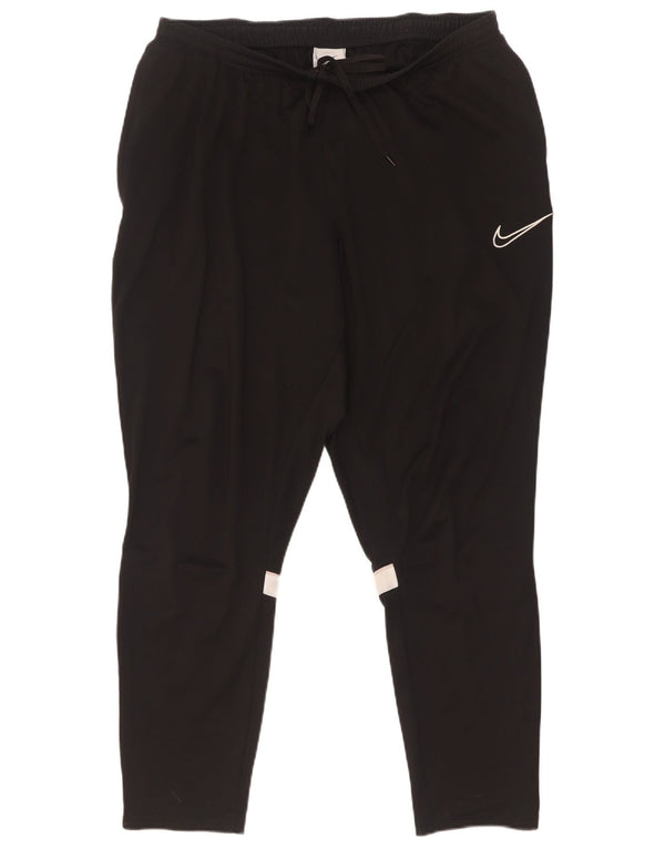 Мужские спортивные брюки Nike Dri Fit 2XL, черные, полиэстер с цветными блоками