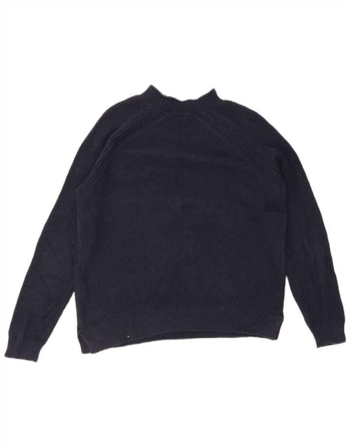 Crew Clothing Женский джемпер с высоким воротником, свитер UK 12, средний темно-синий