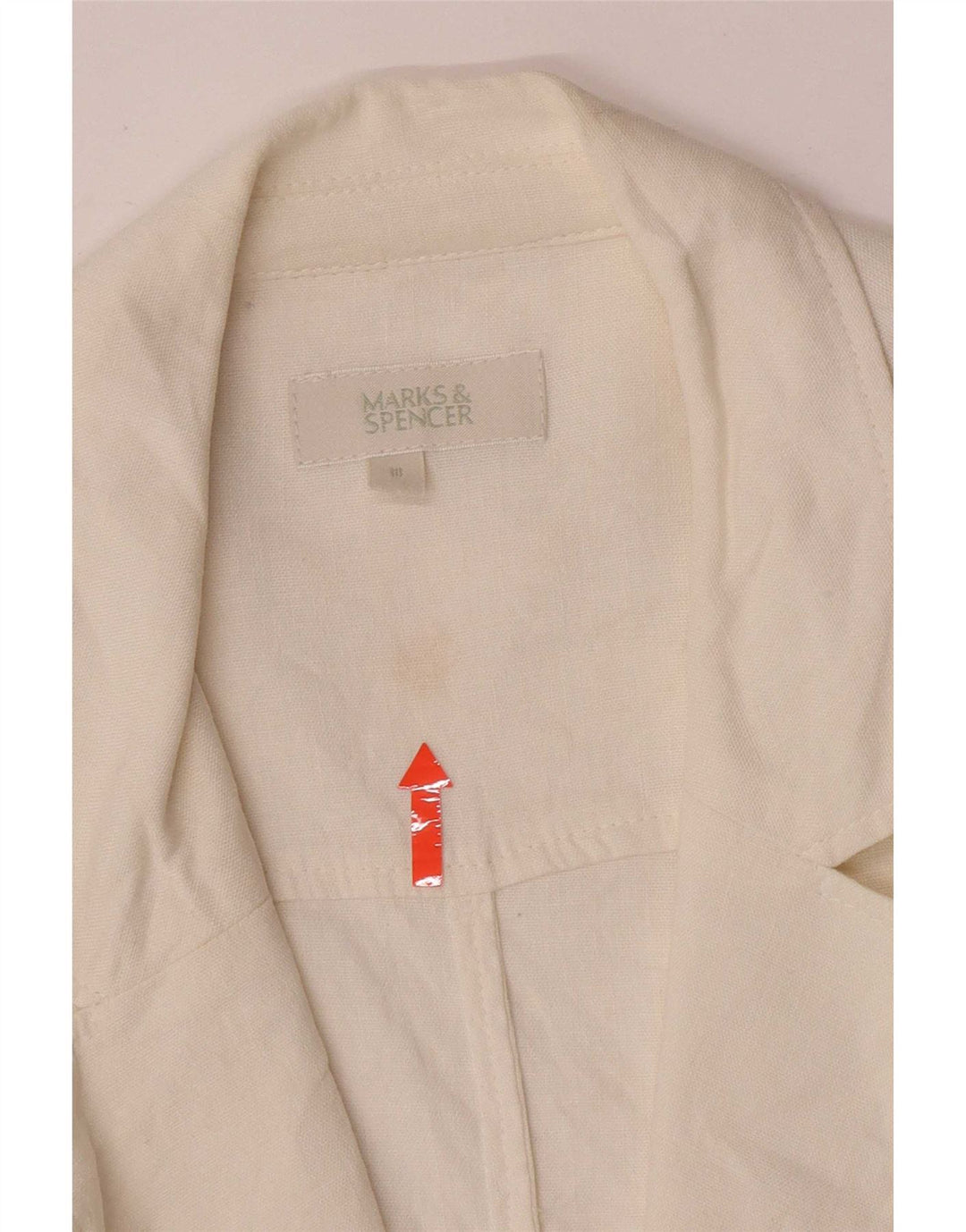 Женский пиджак на 1 пуговице Marks & Spencer UK 18 XL Белый
