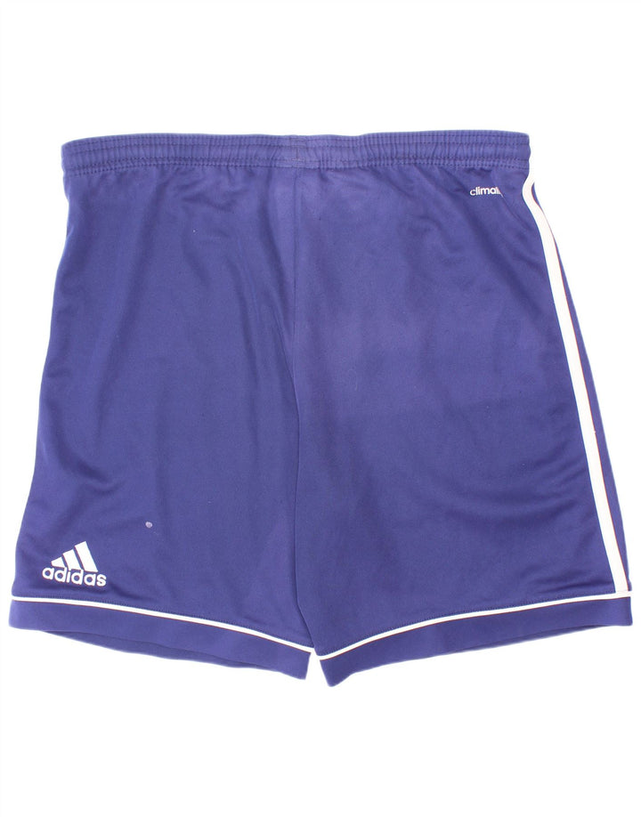 Спортивные шорты Adidas Climalite для мальчиков 13-14 лет, синие, полиэстер