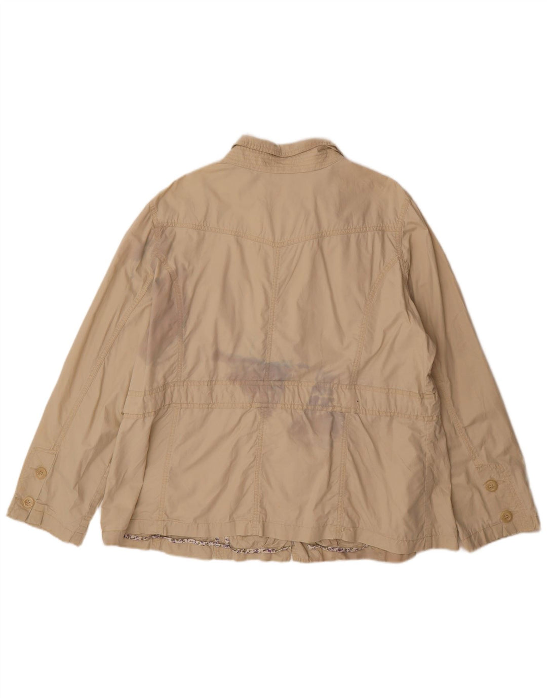 Женская куртка Marks & Spencer UK 22 3XL бежевого цвета, хлопок