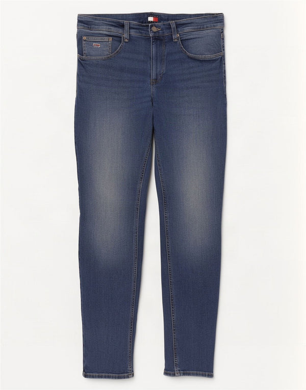 Мужские зауженные зауженные джинсы Tommy Hilfiger Austin W33 L34, синий хлопок