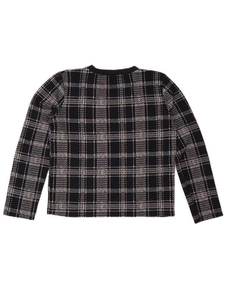 Женский свитер ZARA UK 14, средний темно-синий в клетку