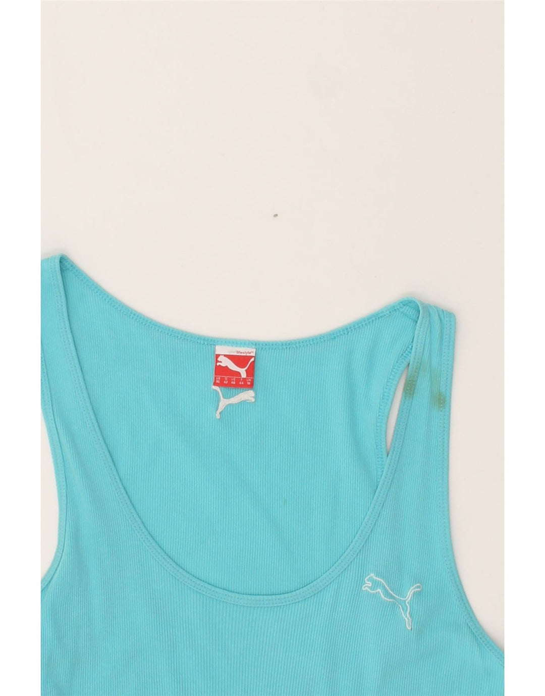PUMA Womens Vest Top UK 16 Large  Blue Vintage Puma and Second-Hand Puma from Messina Hembry 