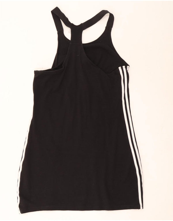 Женское теннисное платье Adidas UK 22 3XL, черное, хлопок