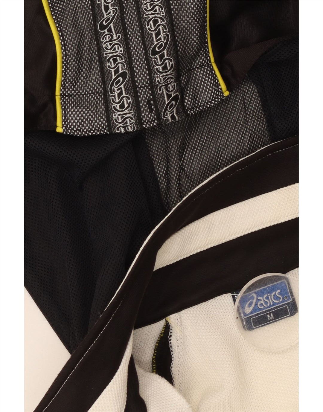 Мужской спортивный костюм с капюшоном и графикой ASICS, средний белый цветной блок, верхняя куртка