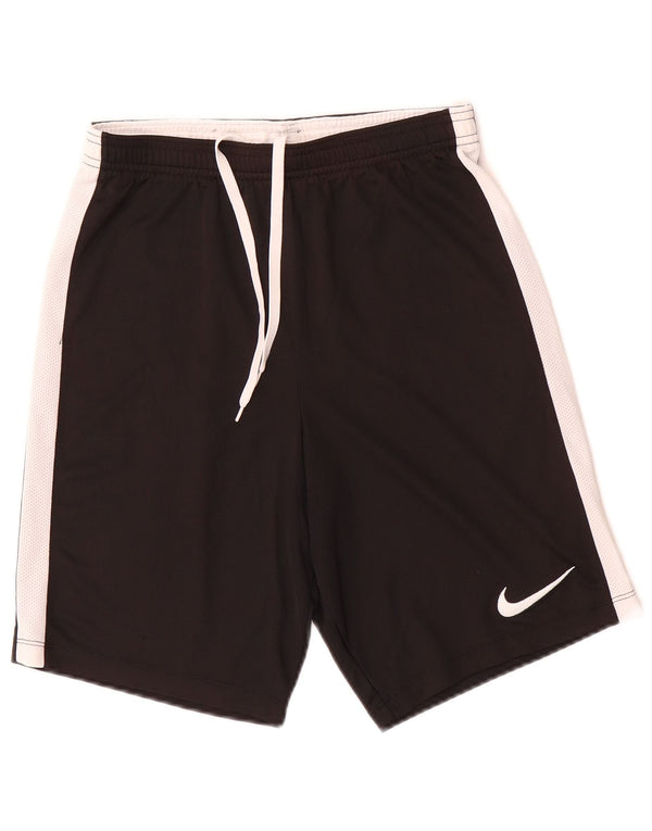 Nike Mens Dri Fit Sport Shorts Small Black Colourblock Polyester