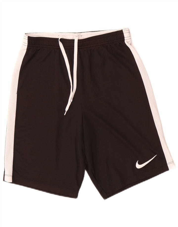 Мужские спортивные шорты Nike Dri Fit, маленькие черные полиэстер с цветными блоками