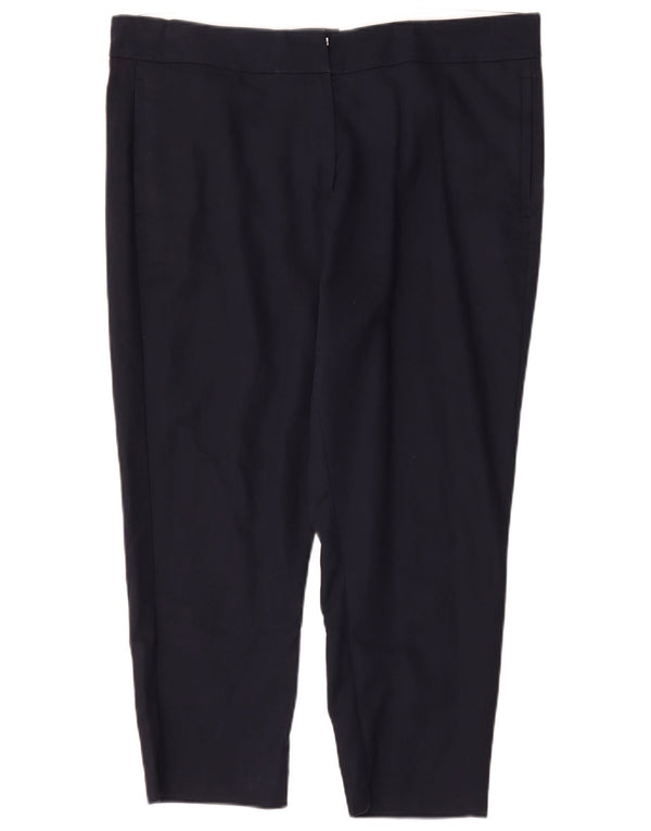 Женские укороченные зауженные брюки Marks & Spencer UK 18 XL W36 L25 Темно-синие