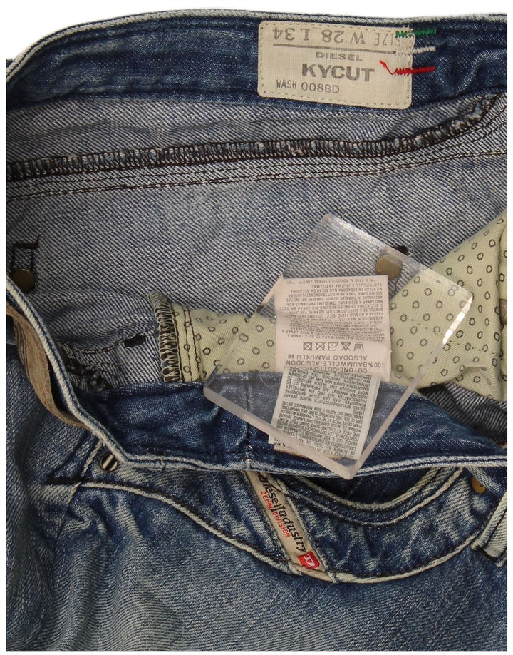 Женские узкие джинсы Diesel Kycut W28 L31, синий хлопок