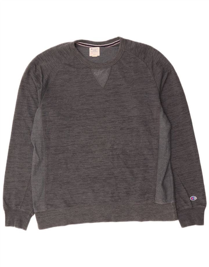 Мужской свитшот Champion Jumper XL, серый хлопок с крапинками