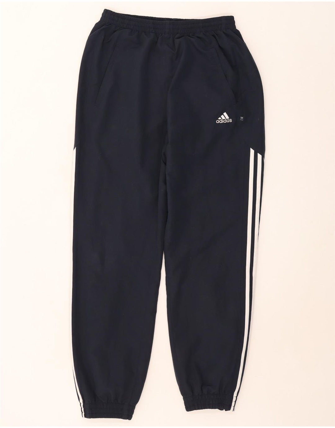 Мужские спортивные брюки Adidas Joggers среднего размера, темно-синие, полиэстер
