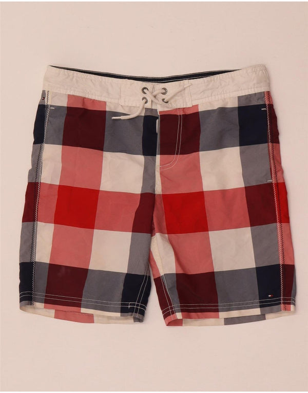 Шорты для плавания Tommy Hilfiger для мальчиков 13–14 лет, разноцветная клетка