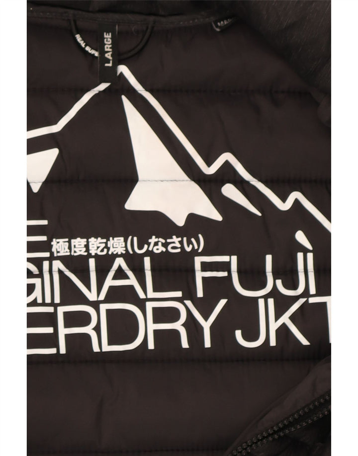 Утепленная куртка с капюшоном Superdry для девочек 15–16 лет, большой серый полиэстер