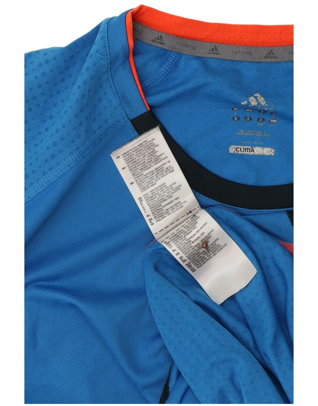 Мужская футболка ADIDAS Climalite, большой синий полиэстер