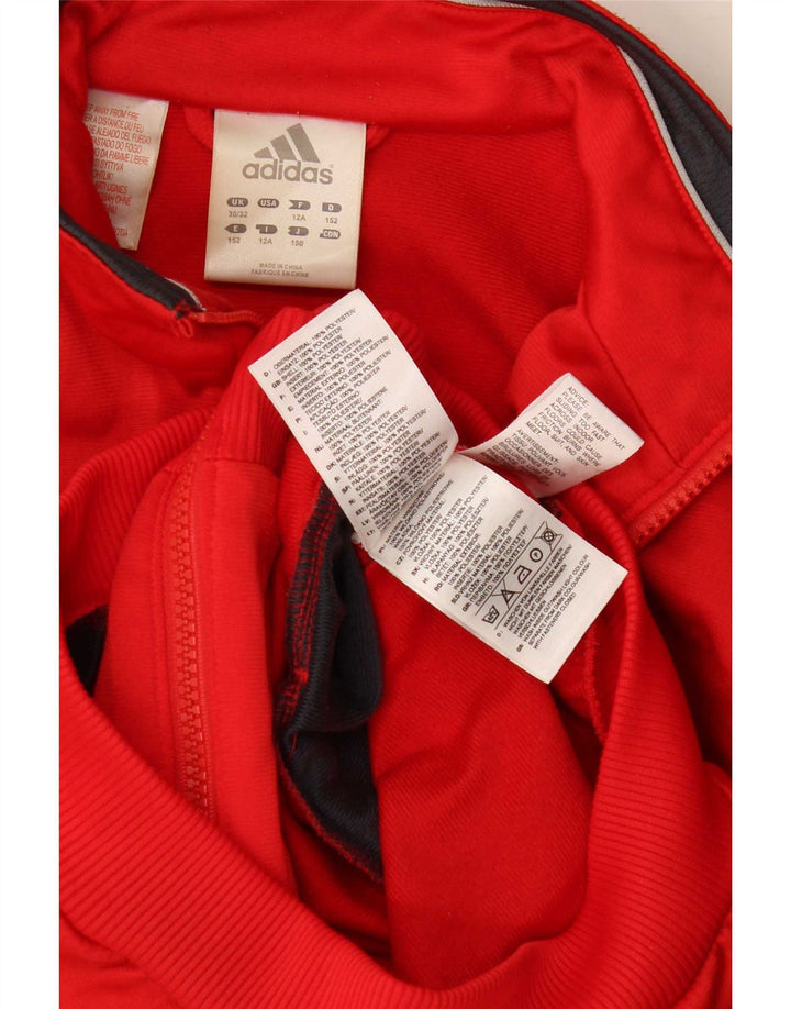 Adidas Спортивный костюм с графическим рисунком для мальчиков 11-12 лет Красный с цветными блоками