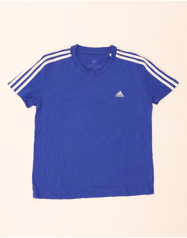 Женская футболка ADIDAS Top UK 12/14, средний синий хлопок
