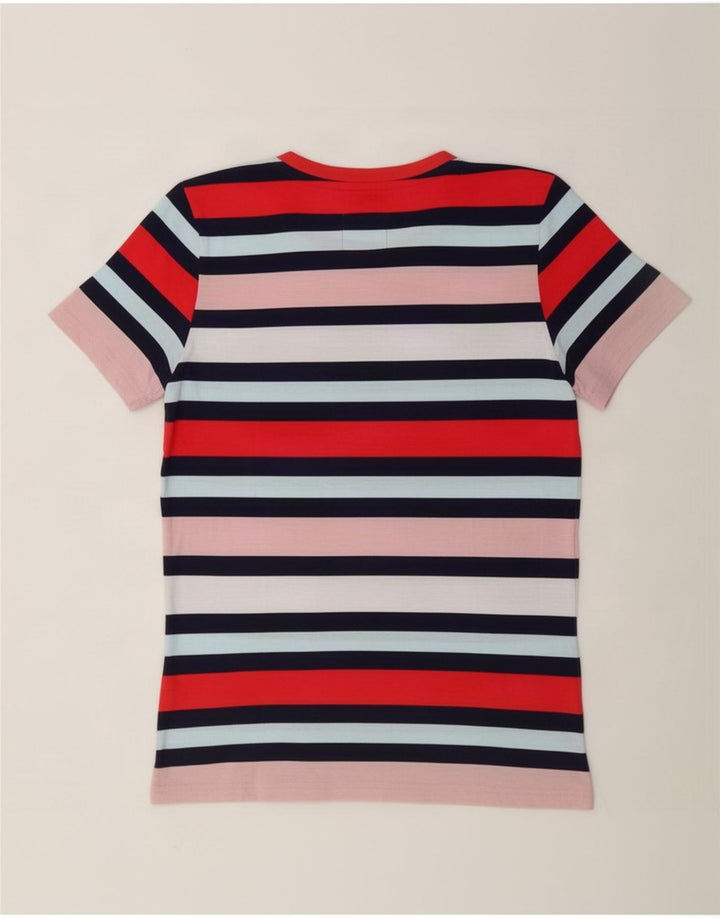 Женская футболка с рисунком Superdry Top UK 12, средний размер, разноцветная полоска