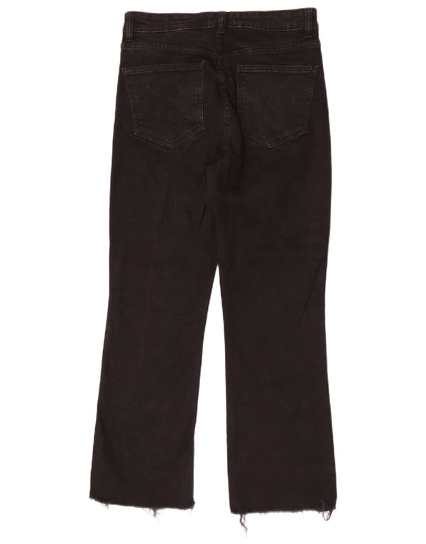 Женские прямые джинсы Zara EU 40 Medium W30 L26, черный хлопок